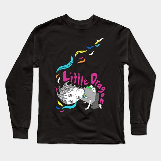 Tired Dragon Long Sleeve T-Shirt by MicroStar